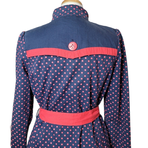 FENCHURCH Women's Youth Polka Dot Trench Coat - Picture 5 of 10